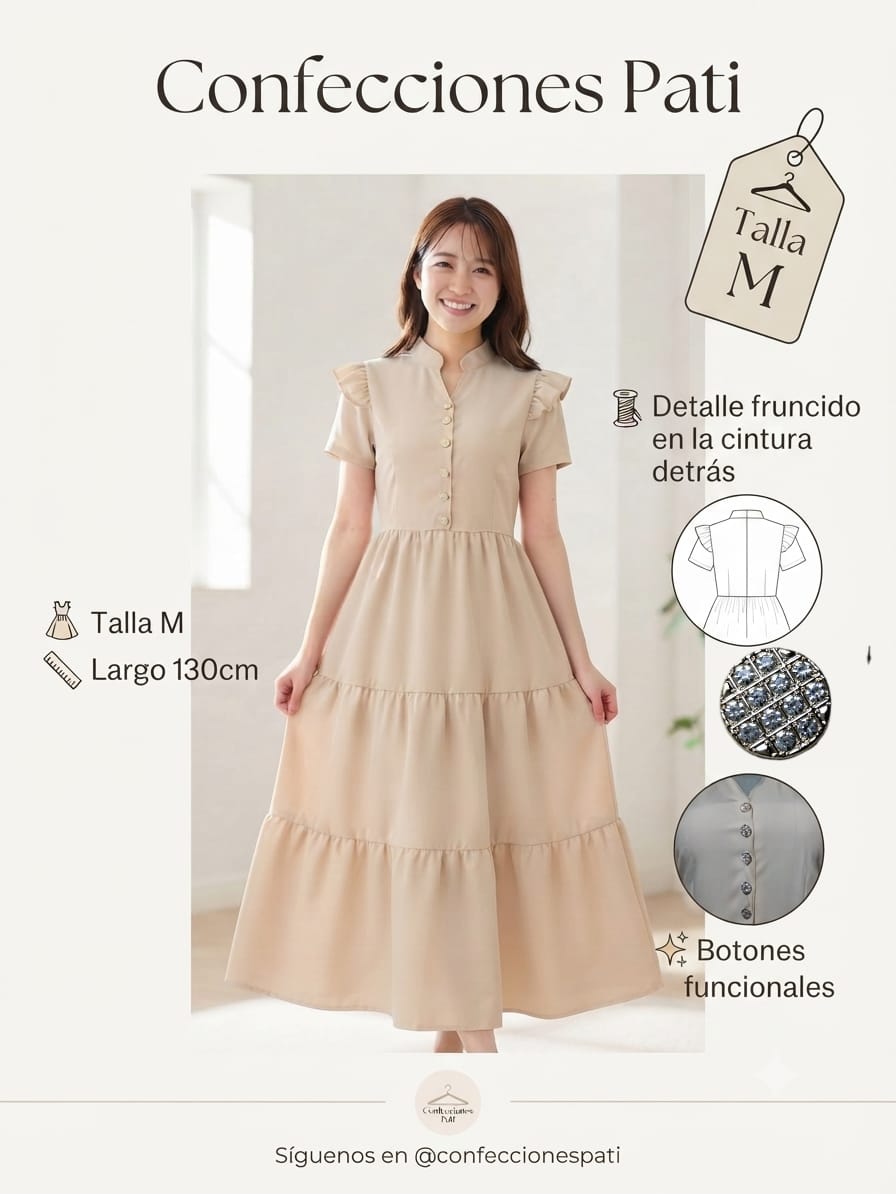 Vestido Beige
